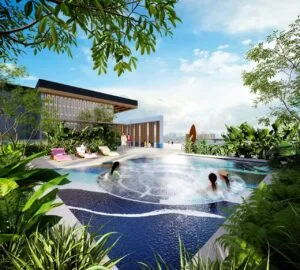 exsim-ciq-project-causewayz-sqaure-jbcc-tower-a-axis-tower-facilities-infinity-jacuzzi Infinity jacuzzi at Axis Tower, Causewayz Square @ JBCC by EXSIM CIQ, designed for residents and short-stay guests to relax in heated water while enjoying panoramic skyline views.