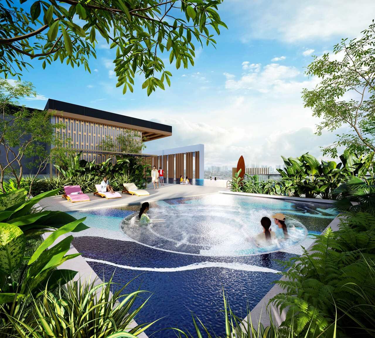 Causewayz Square Axis Tower infinity jacuzzi