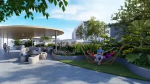 exsim-ciq-project-causewayz-sqaure-jbcc-tower-b-c-d-brixton-coven-dover-tower-facilities-glowing-sky-BBQ Glowing Sky BBQ terrace at Causewayz Square @ JBCC by EXSIM CIQ, designed for evening BBQ gatherings, casual dining, and social entertainment with ambient lighting.